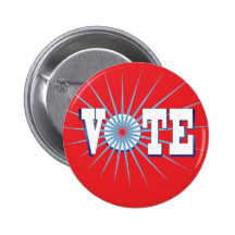 NowPower • VOTE ! Button, round/red