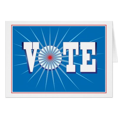 NowPower • VOTE ! Card, Blue by NowPower