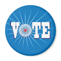 NowPower • VOTE ! Magnet, blue