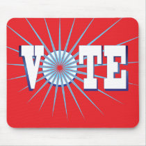 NowPower • VOTE ! Mousepad, red