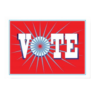 NowPower VOTE ! Poster in Red print