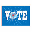 NowPower • VOTE Sculpture (with Stand), blue photo sculptures