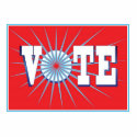 NowPower • VOTE Sculpture (with Stand), red photo sculptures