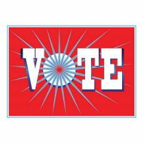 NowPower • VOTE Sculpture (with Stand), red photo sculptures