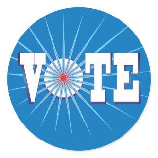 NowPower VOTE ! Stickers, blue sticker