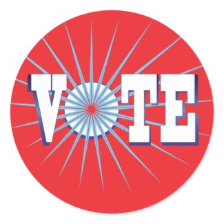 NowPower VOTE ! Stickers, red sticker