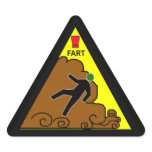 noxious gas alert triangle sticker
