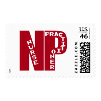 NP Big Red NURSE PRACTITIONER postage