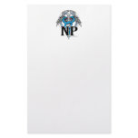 NP Blue Caduceus Custom Stationery