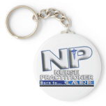 NP - BORN TO CARE SLOGAN - NURSE PRACTITIONER KEYCHAIN