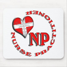 NP CIRCULAR LOGO NURSE PRACTITIONER MOUSE PADS