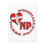 NP CIRCULAR LOGO NURSE PRACTITIONER POSTCARD