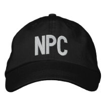 NPC embroidered hats by funnycustomtshirts NPC embroidered hats