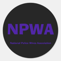 NPWA, National Police Wives Association stickers