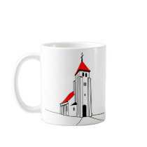 Nr. Bjert Kirke - North Bjert Church mugs