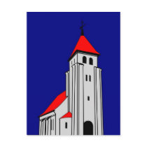 Nr. Bjert Kirke - North Bjert Church postcards