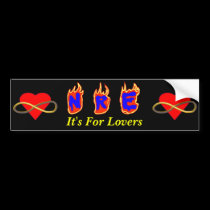 NRE It's for Lovers bumper stickers