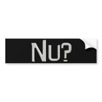 Nu Bumper Sticker