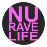 NU RAVE LIFE purple save the rave sexy girls guys stickers