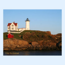 Nubble Light at Sunset Print posters