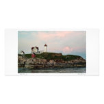 Nubble Light Sunset Photo Card