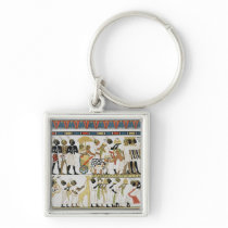 Nubian chiefs bringing presents key chains