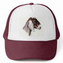 "Nubian Goat" Animal Art Hat