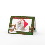 Nubian Goat Art Christmas Card