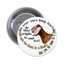 NUBIAN GOAT - DO YOUR EARS HANG LOW? PINBACK BUTTONS