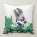 Nubian Goat Sketch Herd Name Goat Pillow pillows