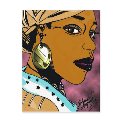 Nubian Queen Postcards by Chocolate_honeybee
