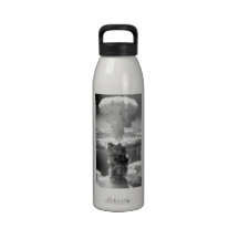 Nuclear Bomb Atomic Mushroom Cloud Water Bottle