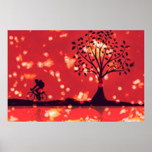 Nuclear Day For A Bike Ride Poster