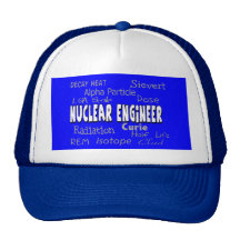 Nuclear Engineer Terminology Gifts Trucker Hats
