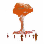 Nuclear Explosion. Photo Cut Outs