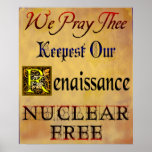 Nuclear Free Renaissance Anti-Nuclear Poster posters