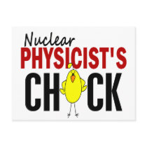 NUCLEAR PHYSICIST’S CHICK postcards by professiongifts NUCLEAR PHYSICIST’S CHICK postcards