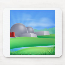 Nuclear power energy illustration mouse mat