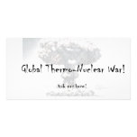 Nuclear War Debate Products Customized Photo Card