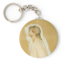 Nude aka Study for The Large Bathers by Renoir Keychains