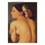 Nude Bather Half Figure Print cards