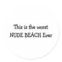 NUDE BEACH stickers