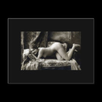 Nude Kneeling on a Couch postcards