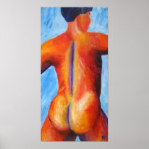 Nude male butt- Art Print