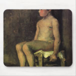 Nude Study of a Little Girl, Seated by van Gogh Mouse Pad