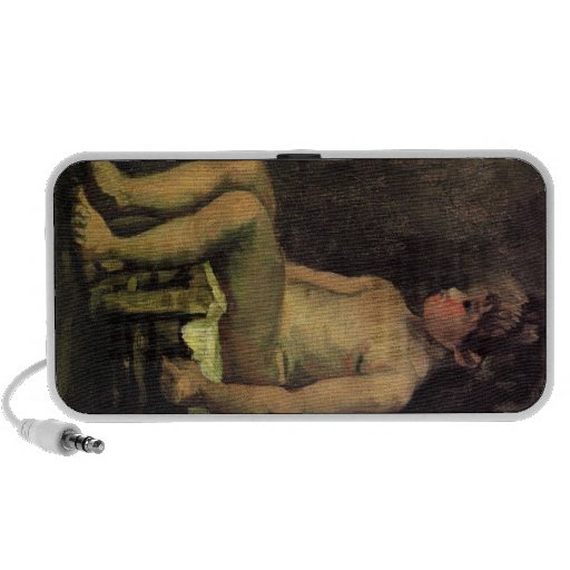 Nude Study of a Little Girl, Seated by van Gogh PC Speakers