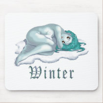 NUDE WINTER NYMPH mousepads