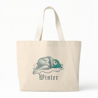 NUDE WINTER NYPMH CANVAS BAG by nassosvakalis