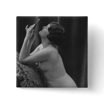 Nude Woman French Art Nouveau Mirror Pins