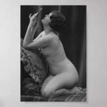 Nude Woman French Art Nouveau Mirror Posters